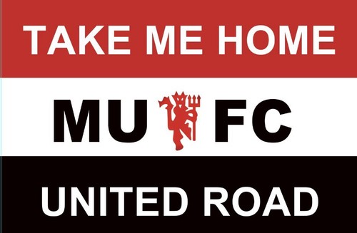 Manchester united flag 6ft - united,