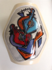 Vtg (Ex Leather Back Italian