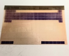 Yamaha XS 250 SE 1OF 81 Original Spare Parts List Microfiche (Sep 81)