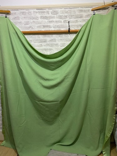 Vintage old green wool - , blanket