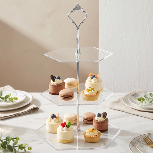 Tier hexagon cake stand for - 3-tier,