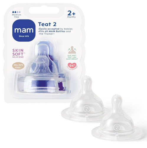 Mam medium flow silicone baby - mam,