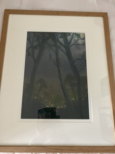 Framed watercolour painting - , of