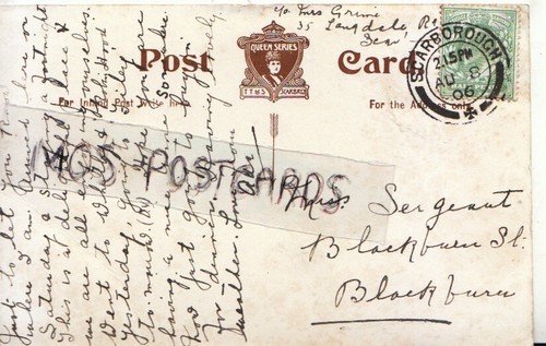 Genealogy postcard sergeant - genealogy,