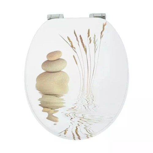 Bathroom toilet seat pebbles - bathroom,