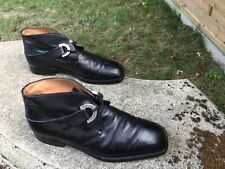 Patrick Cox Ankle Boot Black EU45.5   Black Textured Leather     Beautiful Boots