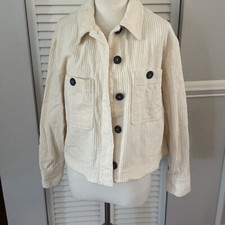 Zara Cream Corduroy Long