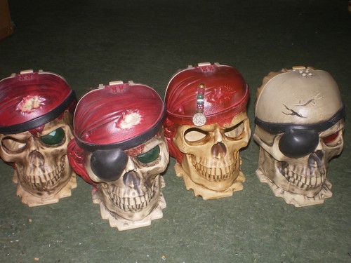 Mega bloks pyrates skull - bloks, x4