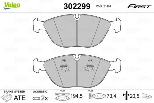 Valeo disc brake - , set