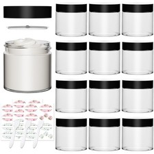 Yishik 4oz Clear Glass Jars