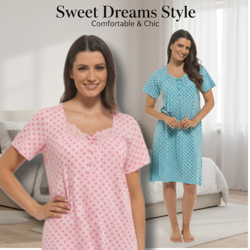 Ladies nightdress soft 100 - soft, 100%