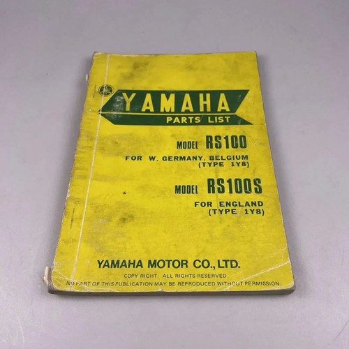 Yamaha rs100 rs100ds - yamaha,