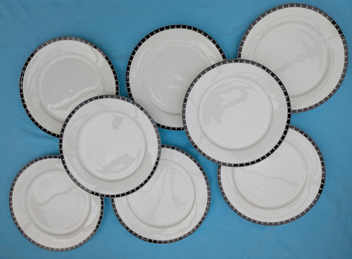 Aynsley china black and white - and,