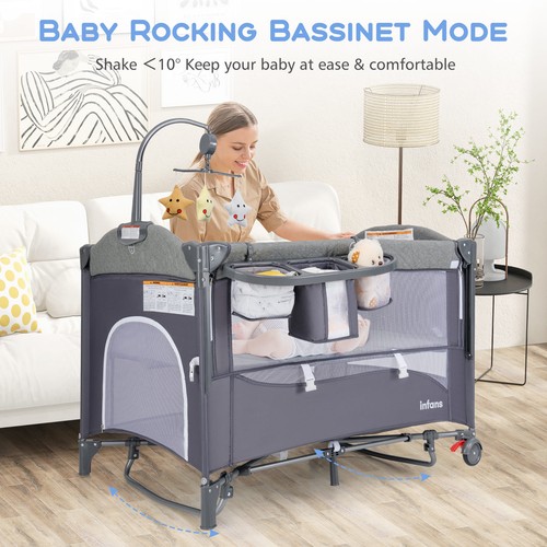 Travel cot convertible - in,