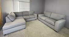 Grey NEXT corner sofa & 2