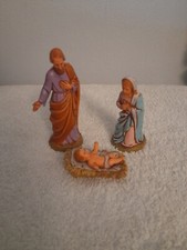 Set of 3 Vintage Italian Landi Nativity Figurines - Baby Jesus, Mary & Joseph