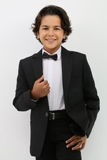 Boys Textured Tweed Blazer –