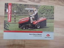 Massey Ferguson Ride on Mower Brochure Leaflet 2107 2211 3213 3216 2314 3316