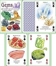 Gems and Minerals set of 52 playing cards + jokers
