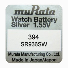 Genuine Murata 394 SR936SW Swatch Irony Chronograph SILVER OXIDE Watch Batteries
