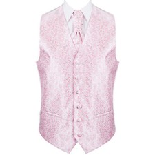 Coral Paisley Formal Waistcoat