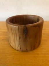 Vintage Small wooden handcrafted bowl. Lovely smooth jointed edges. Nice grain.