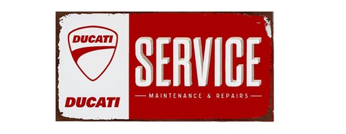 Ducati service retro metal - service,