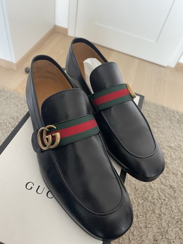 Bnwt gucci leather loafers - leather,