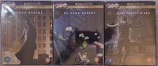 Batman Begins-The Dark Knight-The Dark Knight Rises Steelbook 4K UHD New Sealed