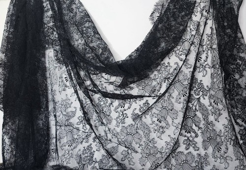 Vintage french black floral - french,