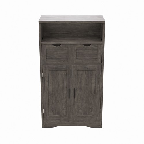 Grey wooden sideboard cupboard - grey,