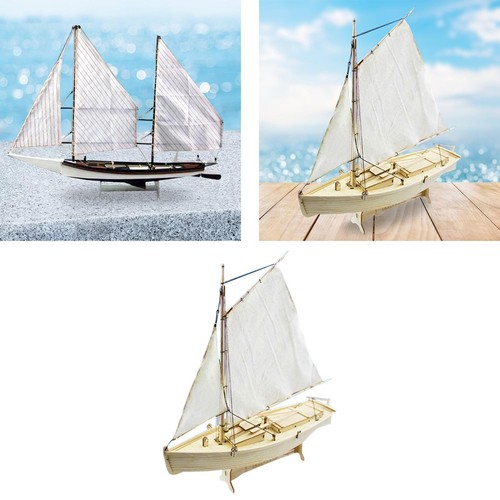 Assembling sailboat model kit - assembling,