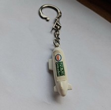 Vintage Esso Exxon Gas Petrol Promo Keyring Keychain Plastic Zeppelin Car Advert
