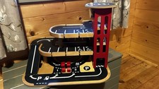 Wooden Toy Garage Car Park