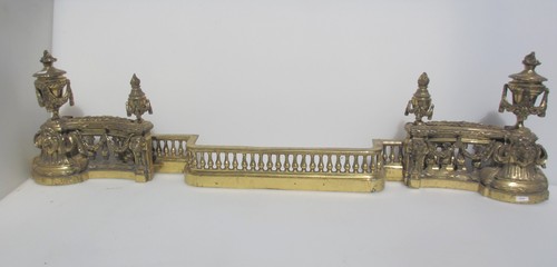 Antique brass fire front - antique,