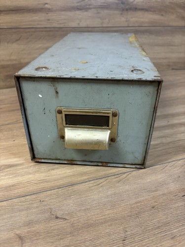 Vintage original grey metal - original,