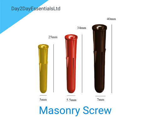 Plastic masonry screw - 5, 6