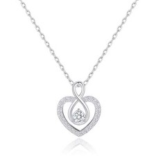 Sterling Silver Infinity Heart