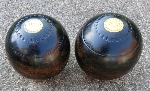 Pair vintage lignum vitae - vintage,