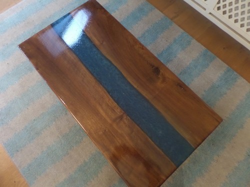 English walnut with vivid - vivid, blue
