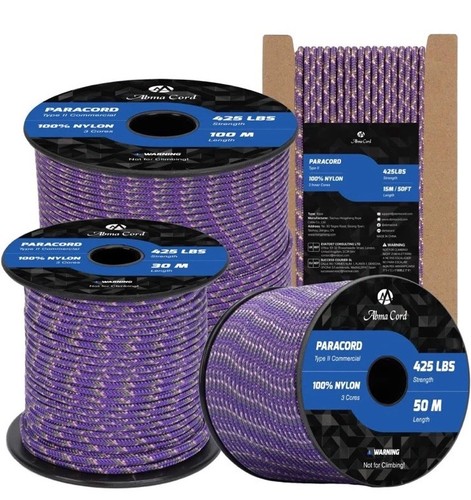 Paracord 3mm 100m - type, ii