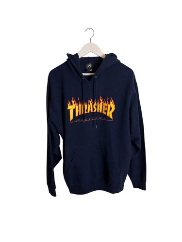 Thrasher unisex navy flame - thrasher,