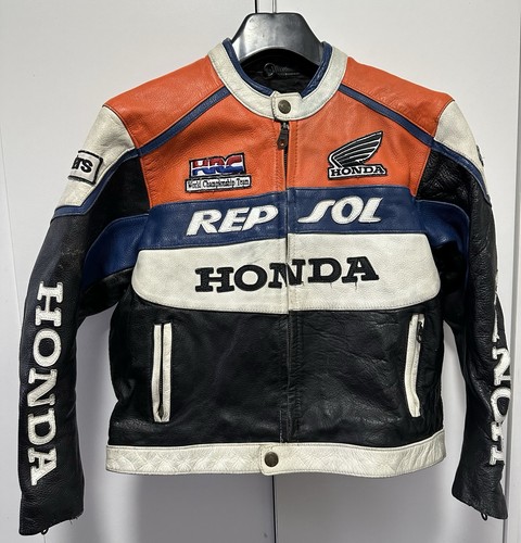 Honda leather biker jacket - biker,