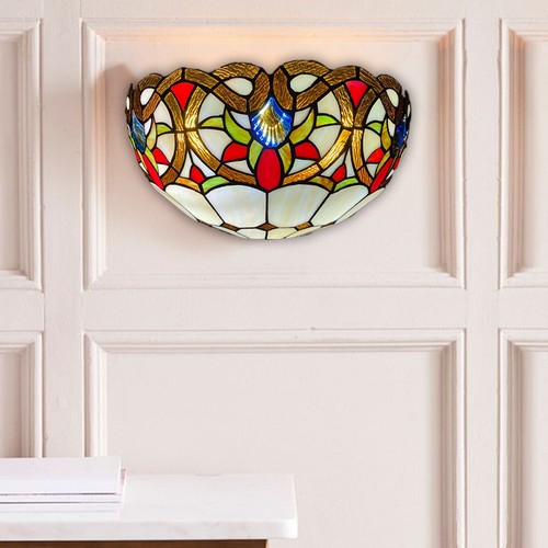 Tiffany wall lamp antique - wall,