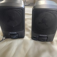 Aiwa Sc-A27 Speakers Shelf Speakers Black 5inches  Tall 3inches Wide