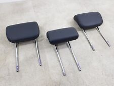 MERCEDES ML W164 06-11 REAR HEADREST SET IN BLACK LEATHER WITH WHITE STITCHING