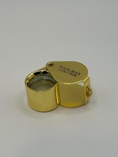 Brass pocket magnifier Triplet