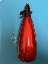 Vintage Retro BOC Sparklets Soda Syphon Dispenser Bottle. Red