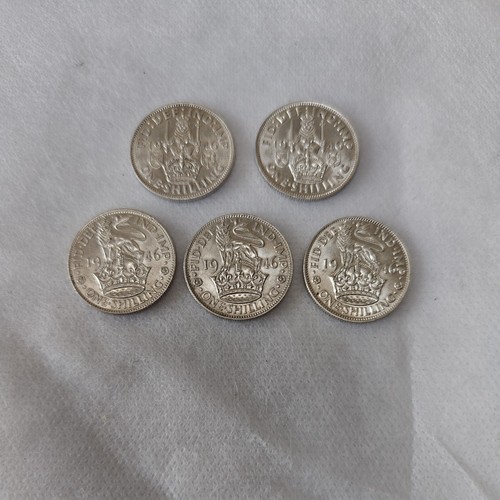1946 silver shilling - silver,