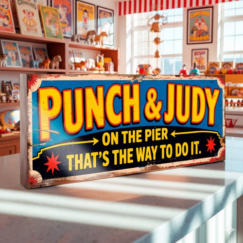 Punch judy sign - judy,